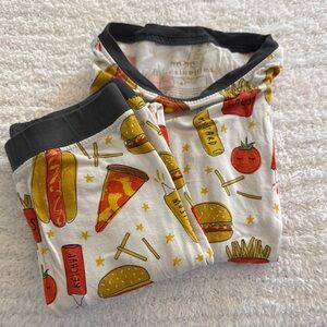 Littlesleepies Food Print Pajama Set